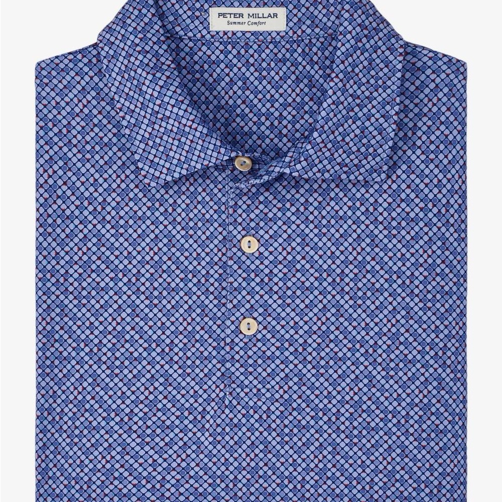 Peter Millar Mens Sterling Performance Golf Jersey Shirt